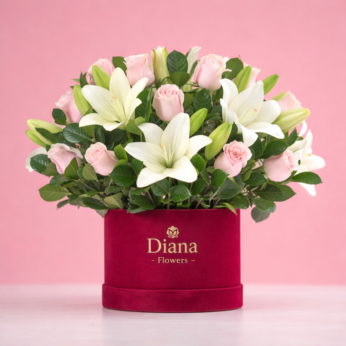 Box Elegance Lilium & Roses