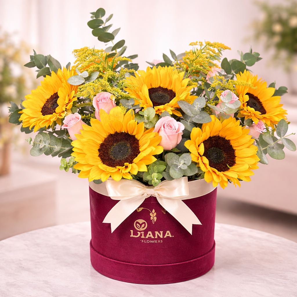 Sol de Amor – Ramo de Girasoles Premium