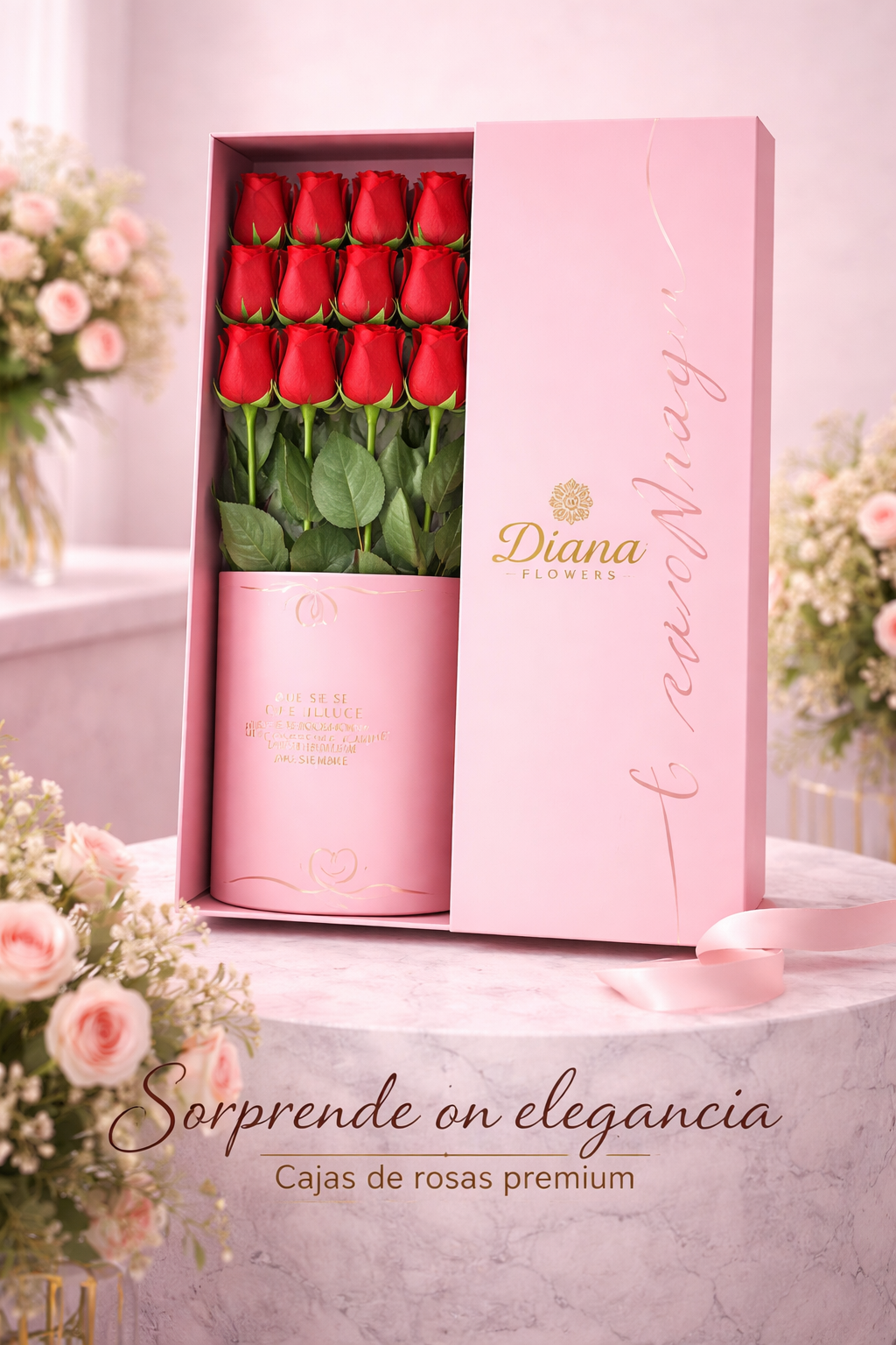 🌹 Eres Magia – Box de Rosas Premium