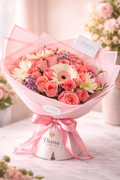 Ramo Rosas & Gerberas Pink Elegance